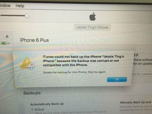 iPad tidak bisa back up karena el Capitan dan iOS
